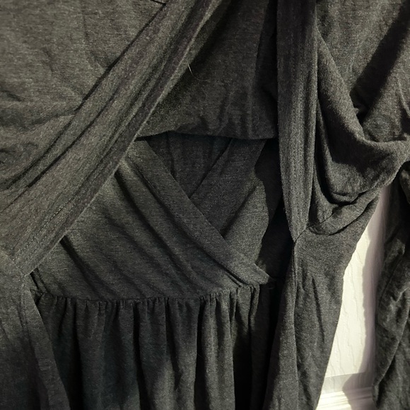 Dark Grey Medium Nursing Top - Picture 3 of 5